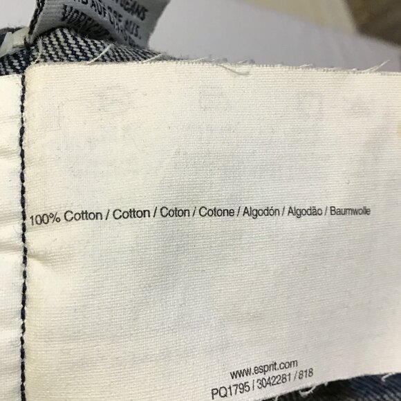 Esprit Short Sleeve Drop Waist Denim Mini Dress Size 8 - Picture 14 of 14